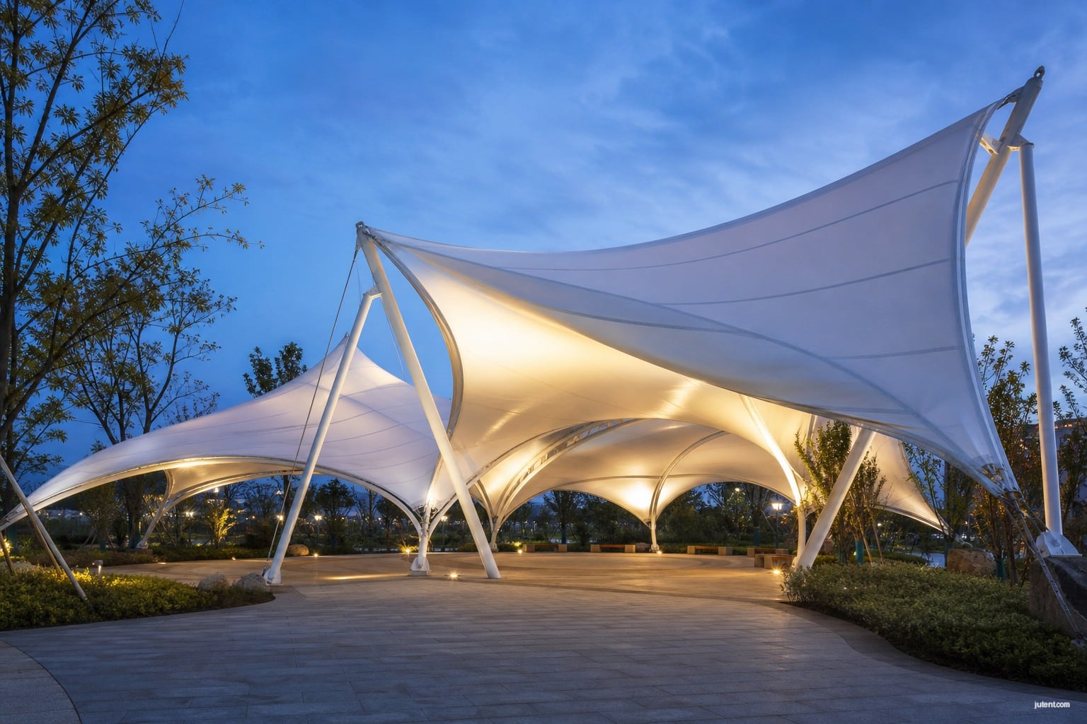 Combating Uplift Forces on a Tensile Membrane Park Pavilion - featured image