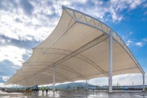 What Structural Standards Apply to a Typhoon-Rated Large Span Industrial Canopy? - featured image
