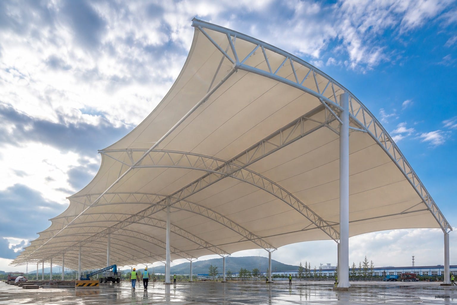 What Structural Standards Apply to a Typhoon-Rated Large Span Industrial Canopy? - featured image
