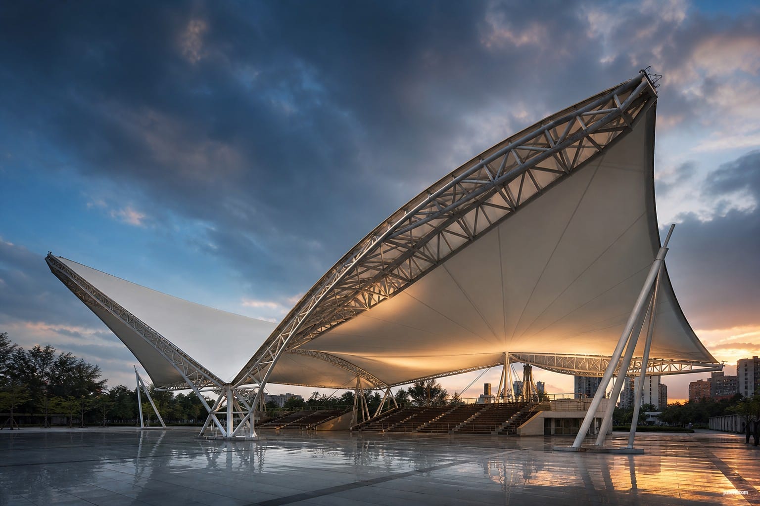 What Structural Standards Apply to a Typhoon-Rated Tensile Membrane Roof Structure? - featured image