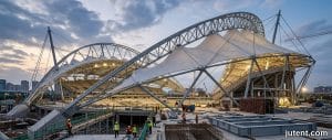 Tensile membrane structure – Assessing Manufacturing Capacity for Major Public Stadium Builds