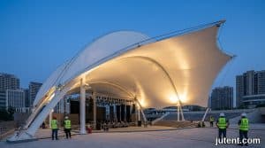 Tensile membrane structure – Audit Your Stage Canopy Supplier for Rigging Capacities