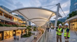 Tensile membrane structure – Contractor's Checklist for Retail Walkway Supplier Vetting