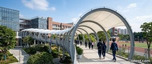 Tensile membrane structure – School Walkway UV Design: Protecting Students in Transit