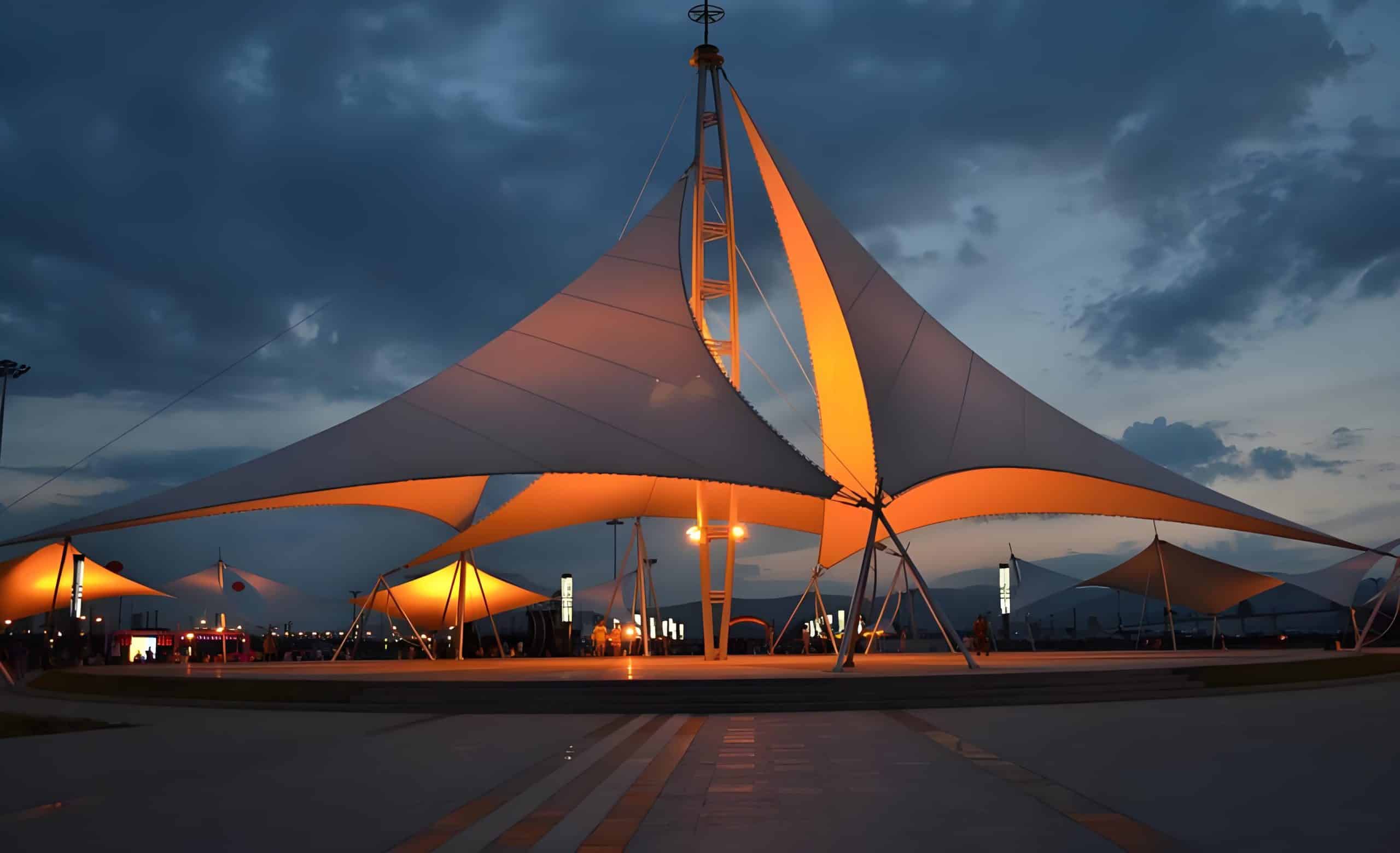 Advantages of Landscape Tensile Membrane Structure