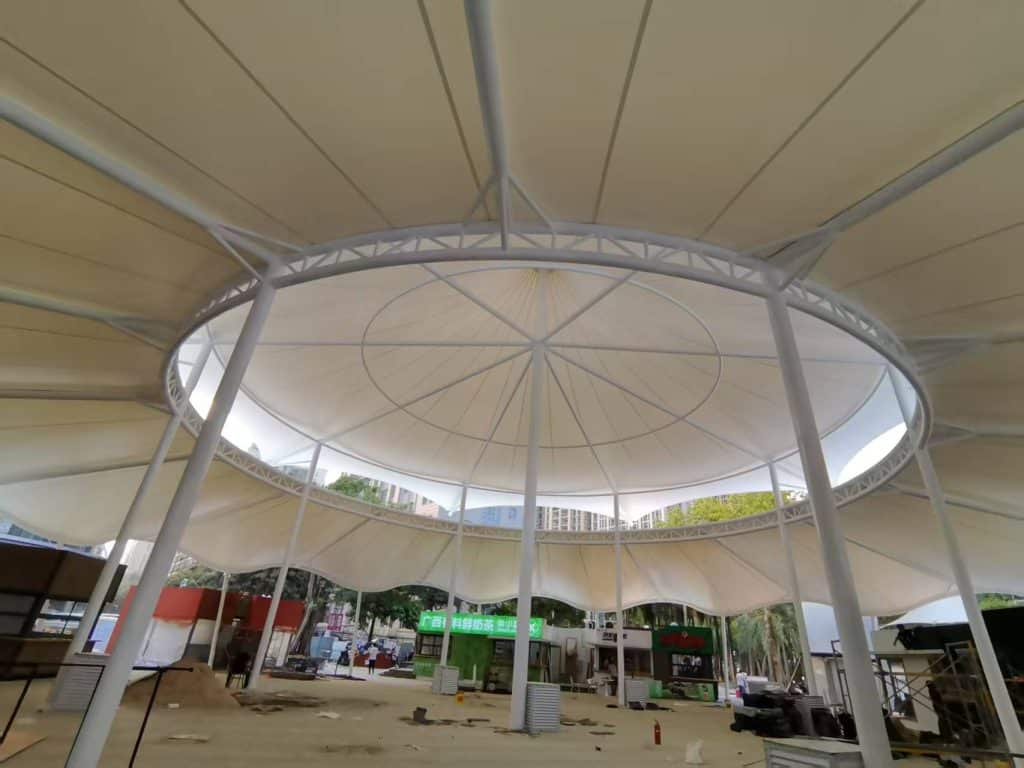 Membrane Installation Progress at Min'ge Lake