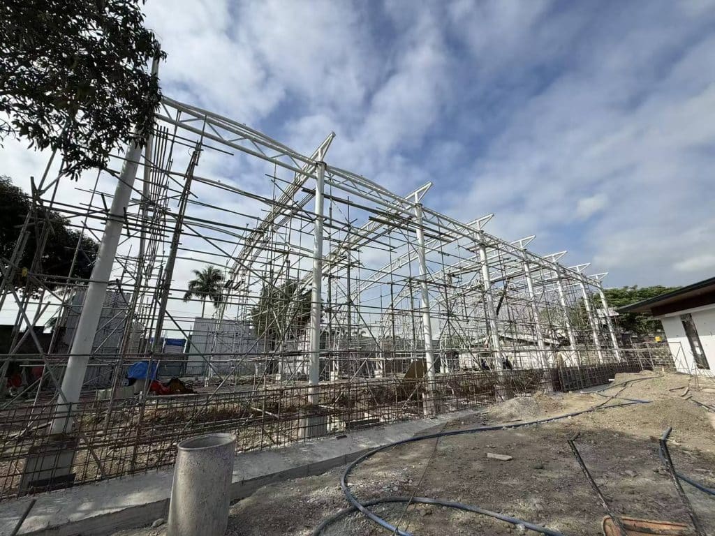 Philippines Basketball Court Tensile Membrane Steel Structure