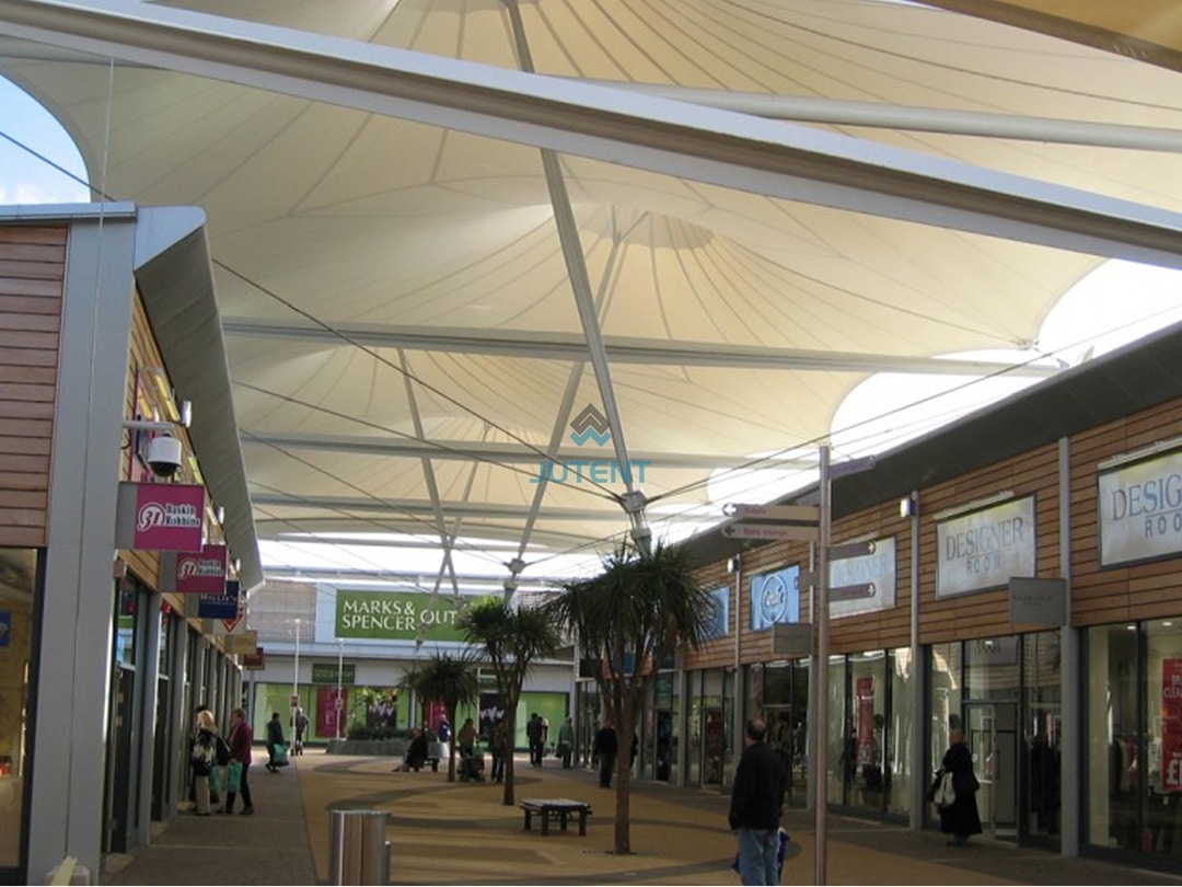 Retail Store Tensile Membrane Roofing Structures 2 tensile membrane roofing retail store; fabric roof retail building