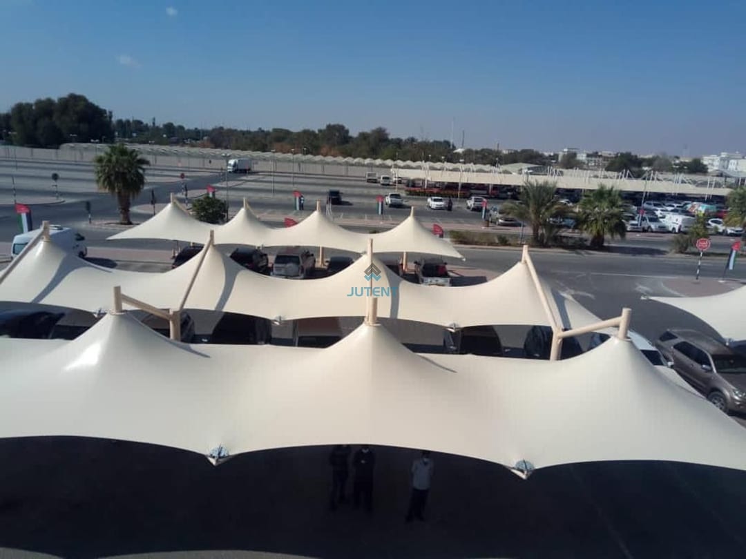 Tensile membrane carport 61