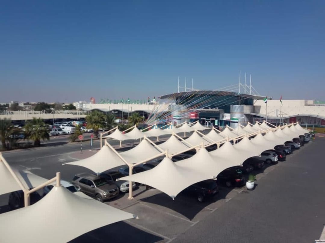 Tensile membrane carport 62