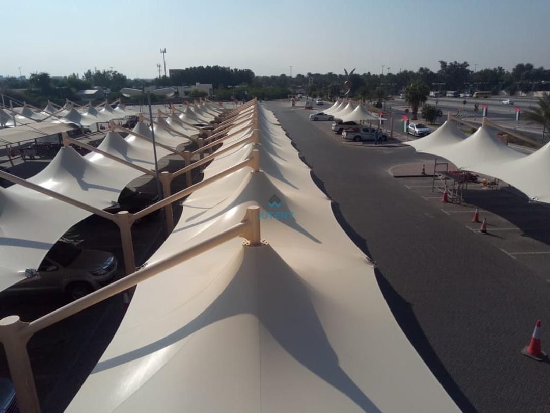 Tensile membrane carport 63