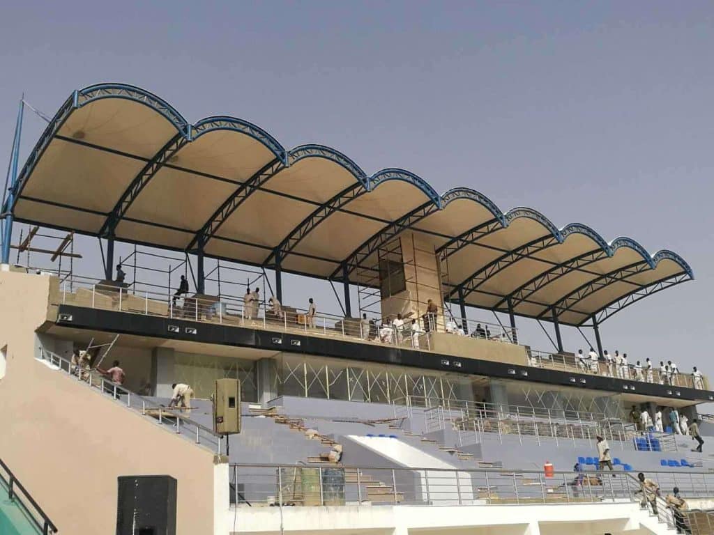 Chinines Modular Bleacher Shade for Sudan Project