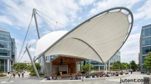 amphitheater tensile canopy in African application