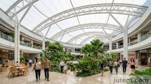 atrium tensile skylight in tropical application