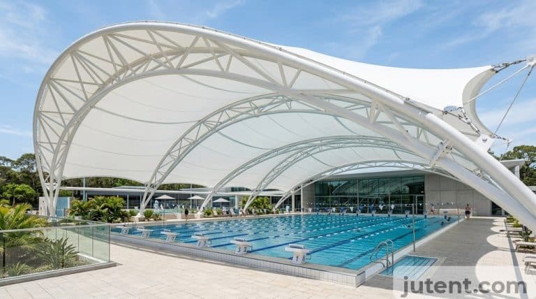 Swimming Pool Tensile Membrane Enclosures
