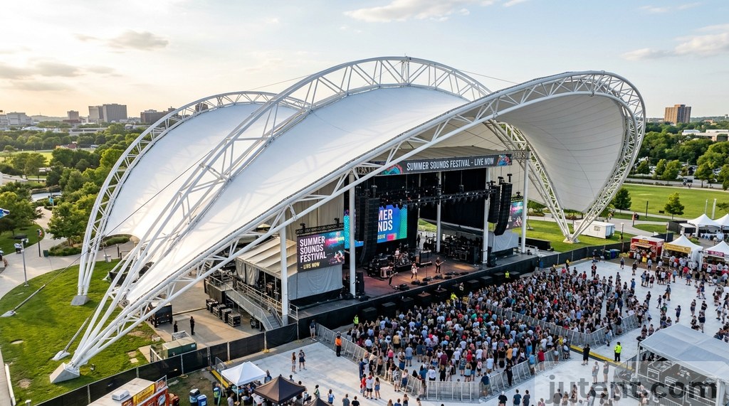 Cost breakdown table by stage size