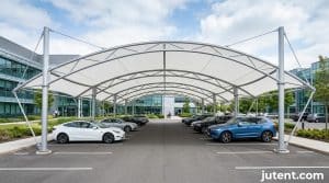 Labelled diagram of tensile carport types