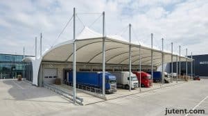 loading dock canopy in African application