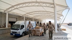 loading dock canopy in Gulf application