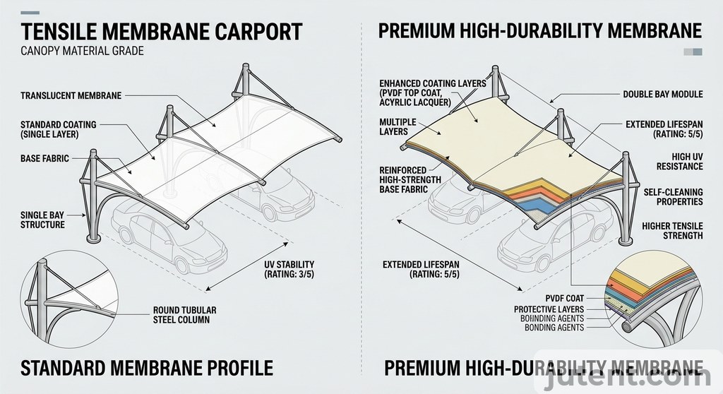 Membrane grade cost comparison