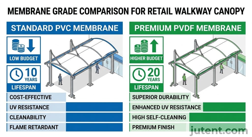 Membrane grade cost comparison
