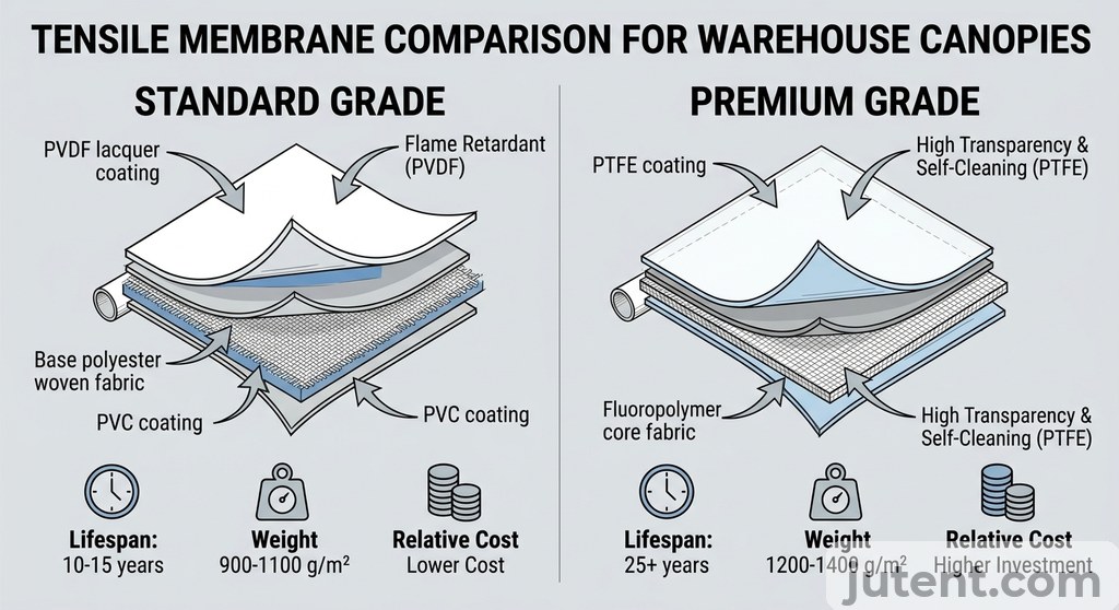 Membrane grade cost comparison
