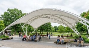 park tensile shade structure application photo