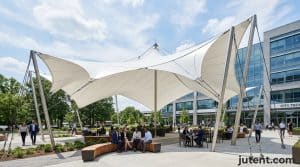 park tensile shade structure in African application