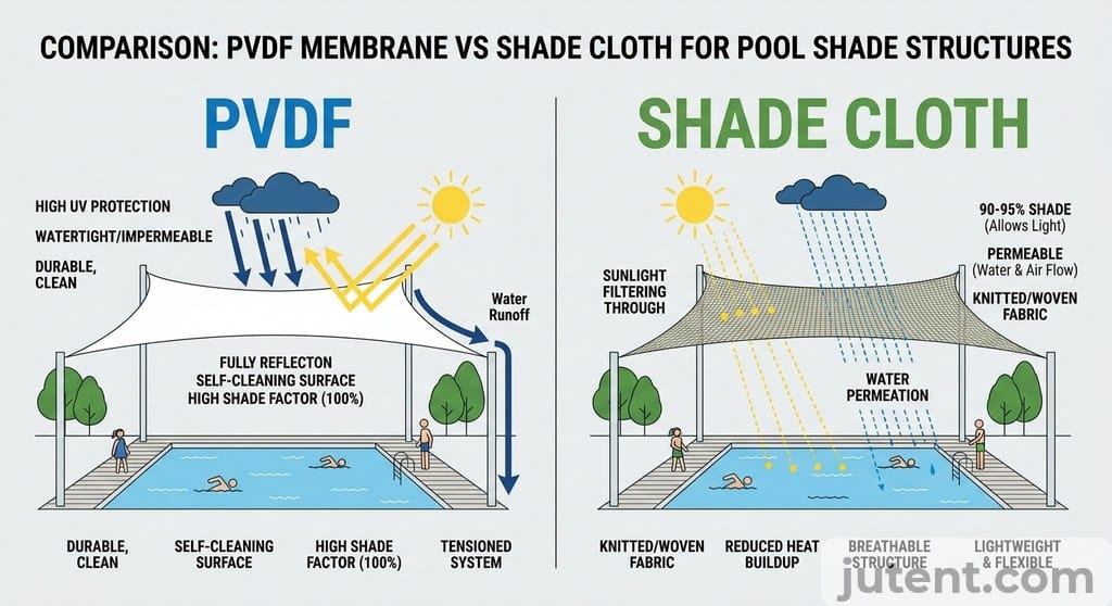 PVDF vs shade cloth cost comparison