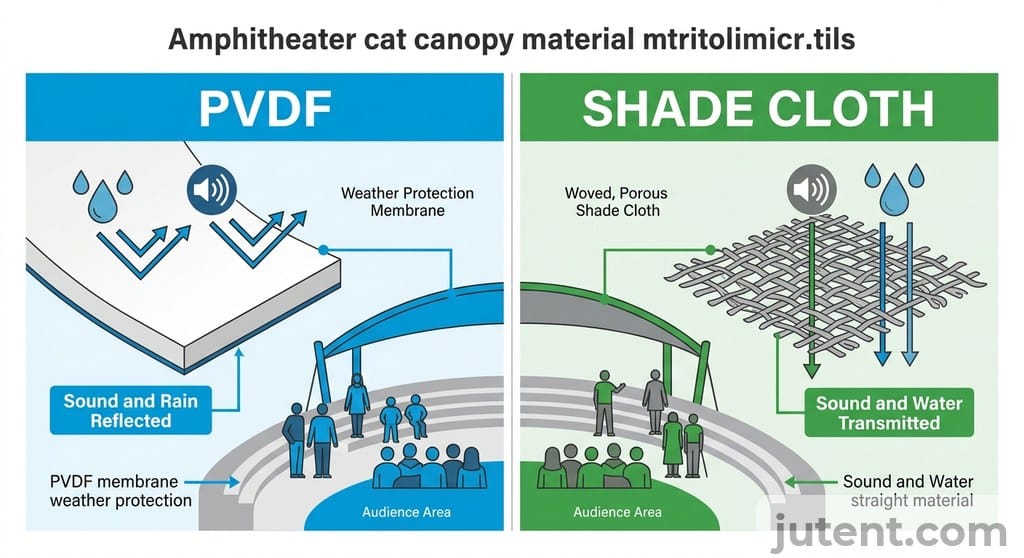 PVDF vs shade cloth table