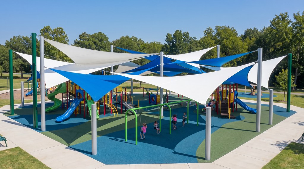 Shade sail playground