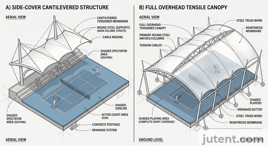 Side-cover vs overhead configuration