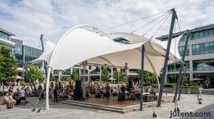 Stage canopy geometry options