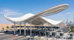 toll station canopy in Gulf application