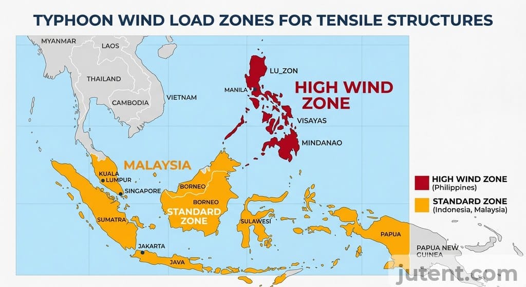 Typhoon wind load map