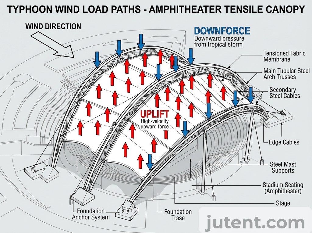 Typhoon wind load map