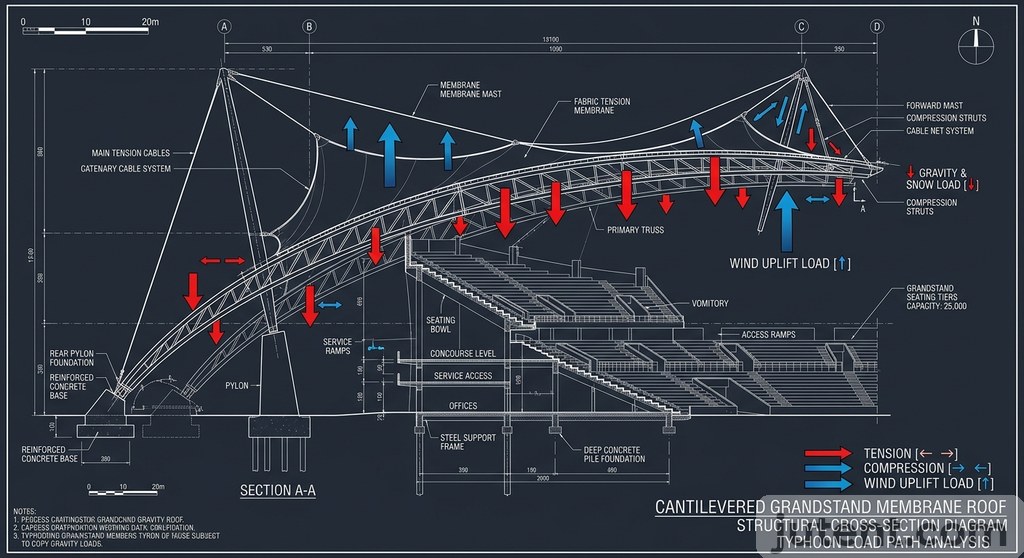 Typhoon wind load map