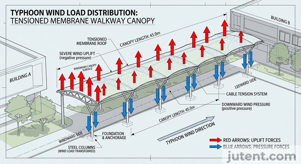 Typhoon wind load map