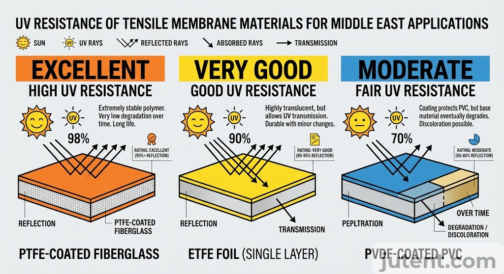UV resistance rating comparison