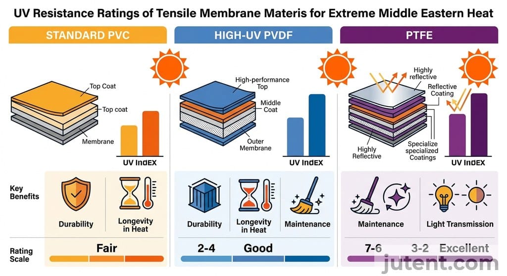 UV resistance rating comparison