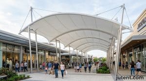 Walkway canopy width options