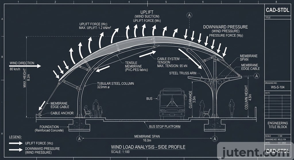 Wind load diagram