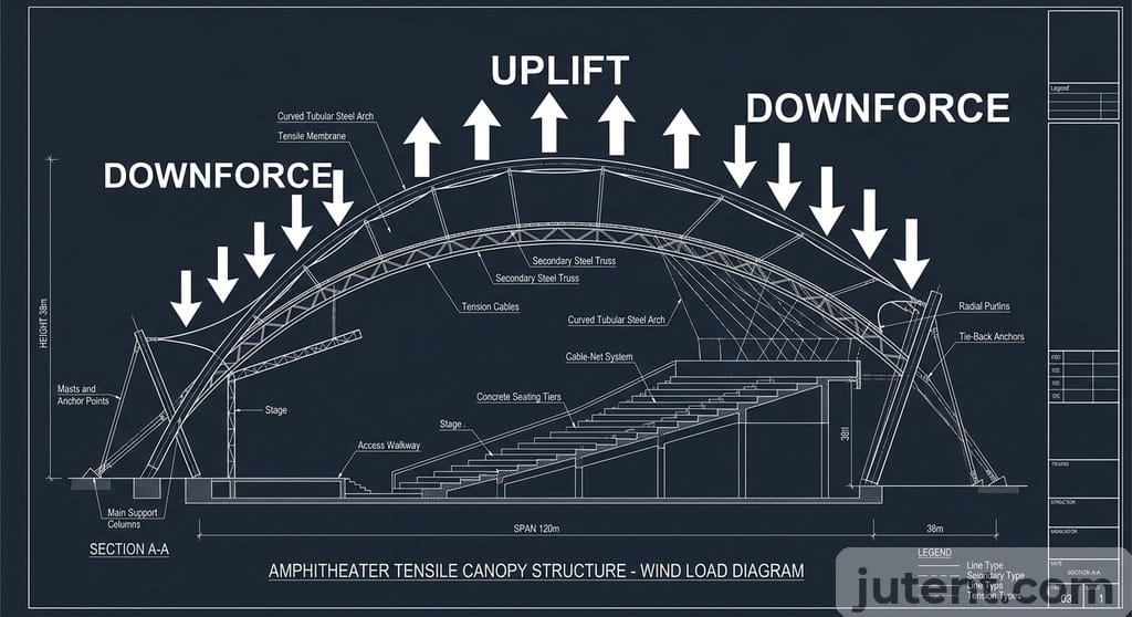 Wind load diagram