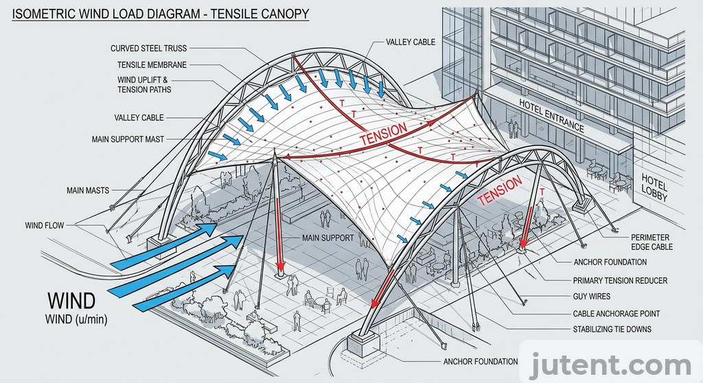 Wind load diagram