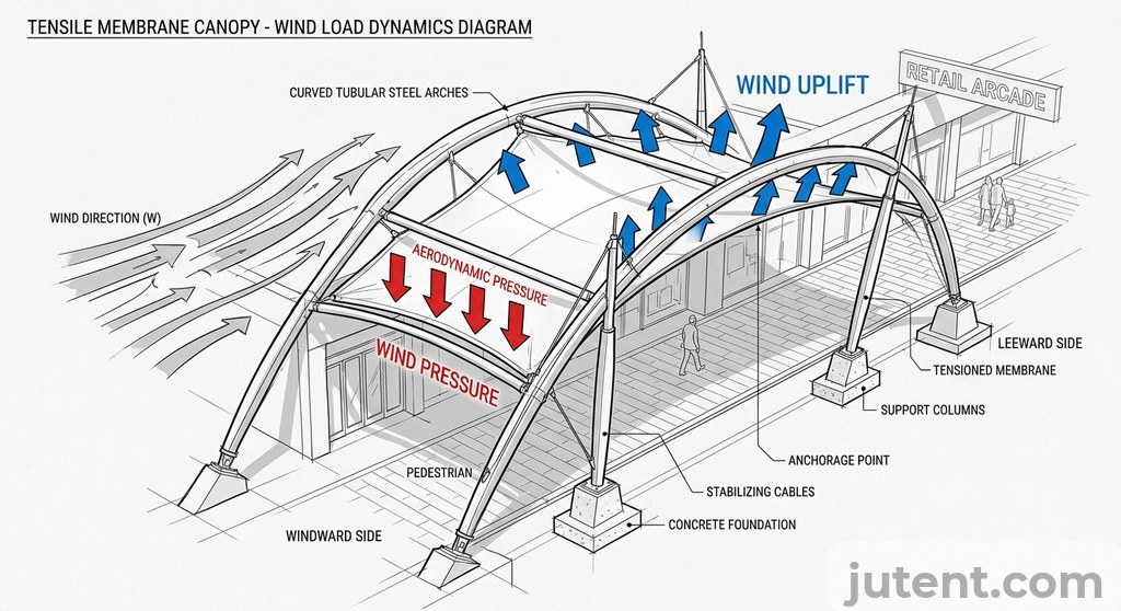Wind load diagram