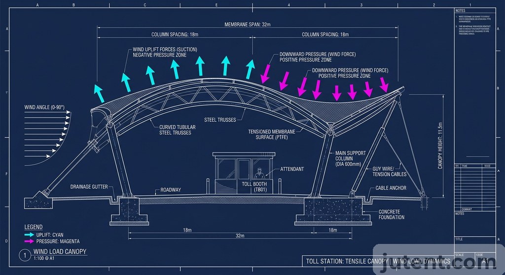 Wind load diagram