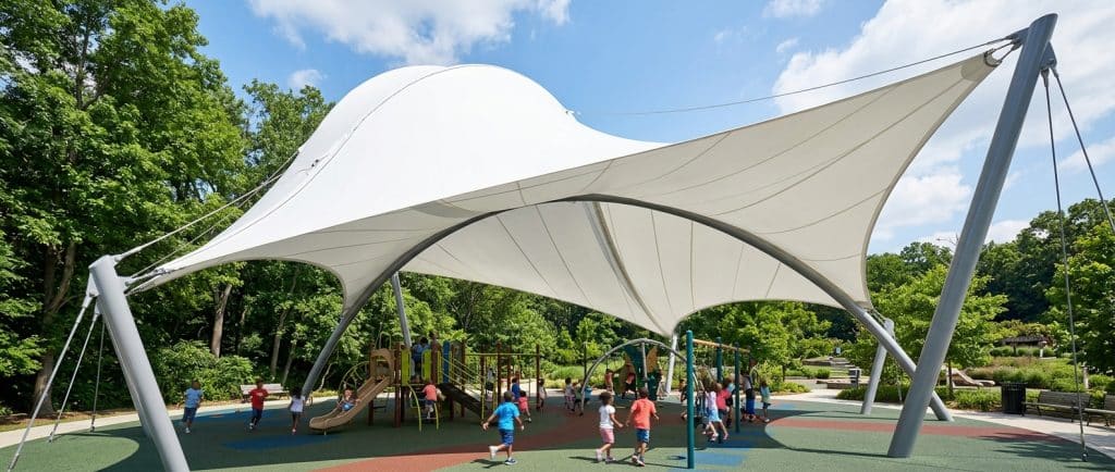 PVDF tensile membrane structure Evaluating Playground Canopy Suppliers for Technic