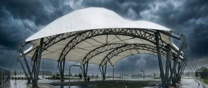 PVDF tensile membrane structure Why Wind Load Calculations Matter for a Basketball